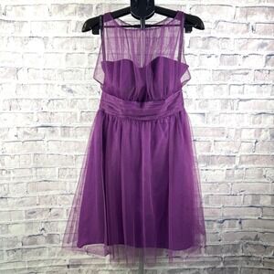 alfred angelo purple bridesmaid dress Alfred Angelo 8600